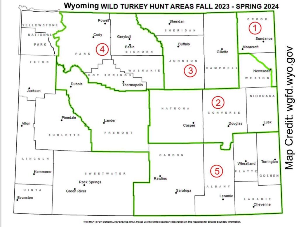 WY Turkey Hunting Map